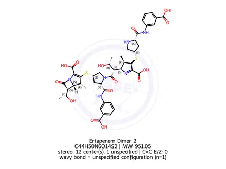 Chemical structure of Ertapenem Dimer 2
