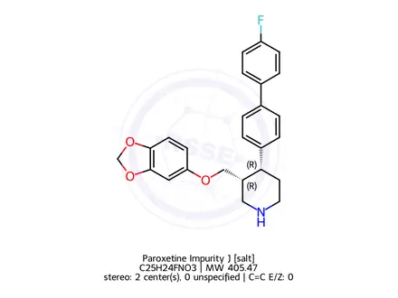 Chemical structure of Paroxetine Impurity J