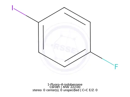 Chemical structure of 1-Fluoro-4-iodobenzene