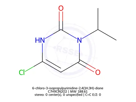 Chemical structure of 6-chloro-3-isopropylpyrimidine-2,4(1H,3H)-dione