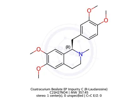 Chemical structure of Atracurium Impurity C