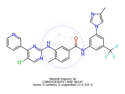 Chemical structure of Nilotinib Impurity 18