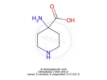 Chemical structure of 4-Aminonipecotic acid