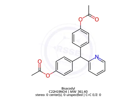 Chemical structure of Bisacodyl