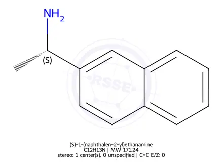 Chemical structure of (S)-1-(naphthalen-2-yl)ethanamine