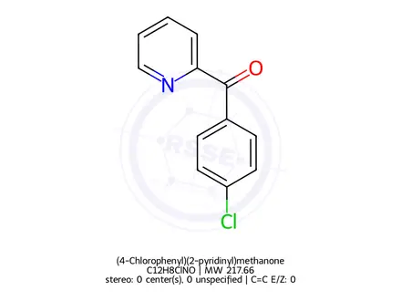 Chemical structure of (4-Chlorophenyl)(2-pyridinyl)methanone