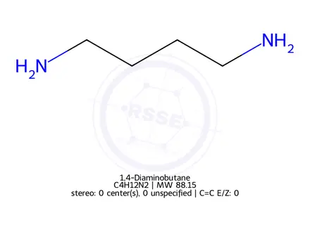 Chemical structure of 1,4-Diaminobutane