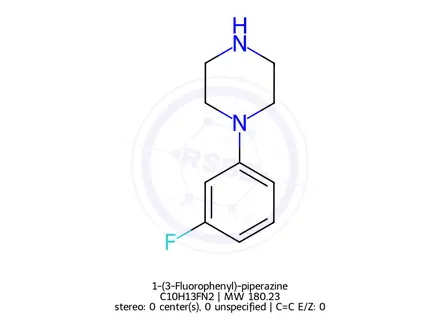 Chemical structure of 1-(3-Fluorophenyl)-piperazine