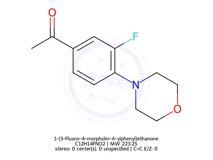 Chemical structure of 1-(3-Fluoro-4-morpholin-4-ylphenyl)ethanone