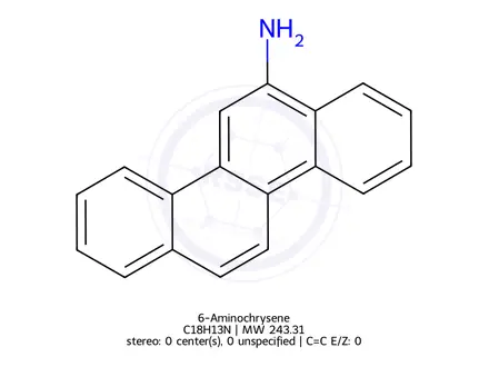 Chemical structure of 6-Aminochrysene
