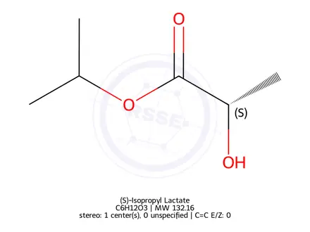 Chemical structure of (S)-Isopropyl Lactate