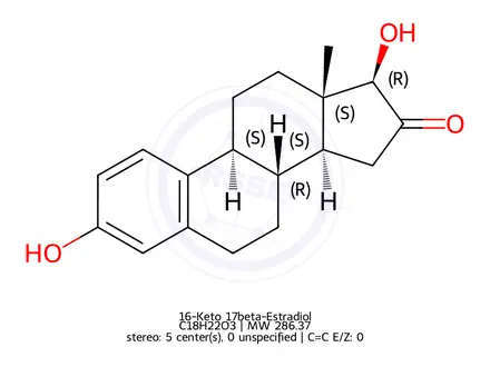 Chemical structure of 16-Keto 17beta-Estradiol