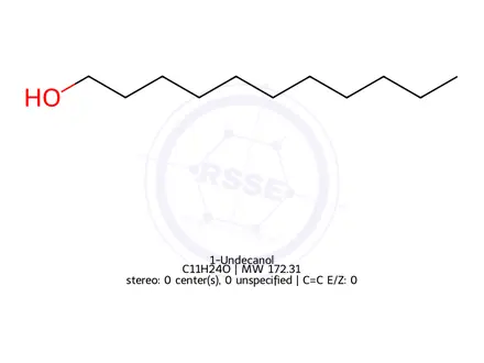 Chemical structure of 1-Undecanol