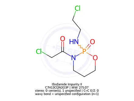 Chemical structure of Ifosfamide Impurity II