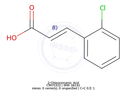 Chemical structure of 2-Chlorocinnamic Acid