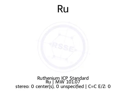 Chemical structure of Ruthenium ICP Standard