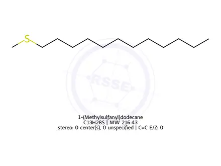 Chemical structure of 1-(Methylsulfanyl)dodecane
