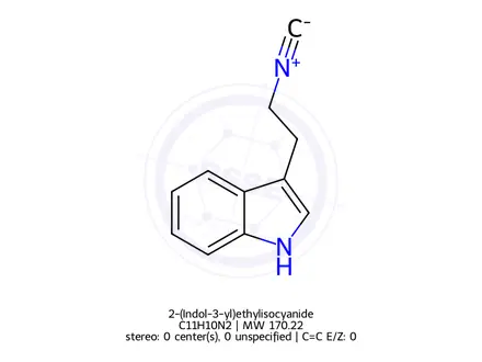 Chemical structure of 2-(Indol-3-yl)ethylisocyanide