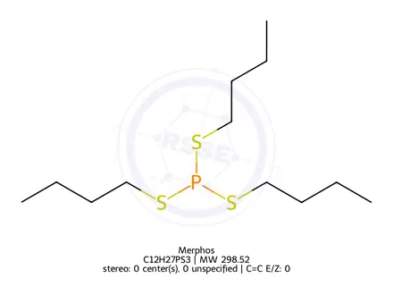 Chemical structure of Merphos