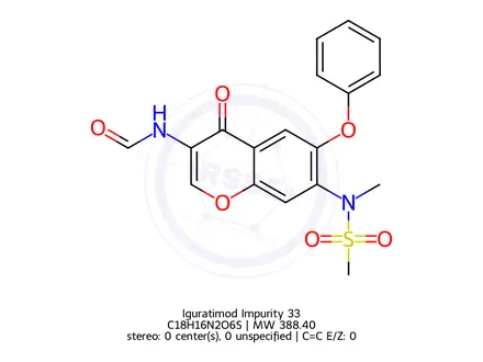 Chemical structure of Iguratimod Impurity 33