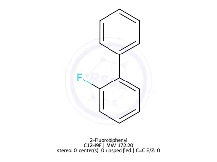 Chemical structure of 2-Fluorobiphenyl