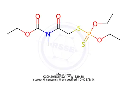 Chemical structure of Mecarbam