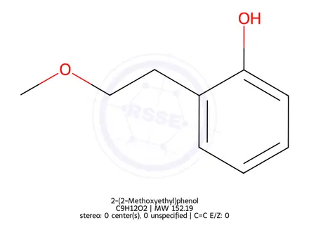 Chemical structure of 2-(2-Methoxyethyl)phenol
