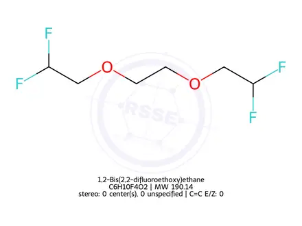 Chemical structure of 1,2-Bis(2,2-difluoroethoxy)ethane