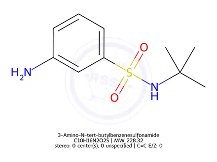 Chemical structure of 3-Amino-N-tert-butylbenzenesulfonamide