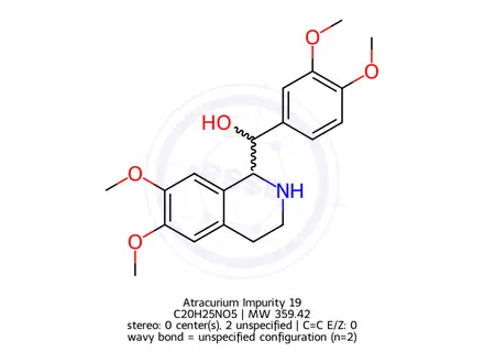 Chemical structure of Atracurium Impurity 19