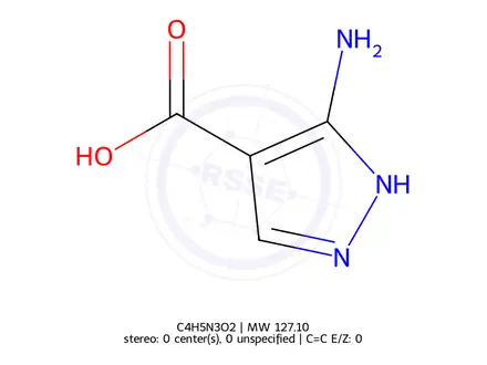 Chemical structure of 3-Amino-1H-pyrazole-4-carboxylic Acid