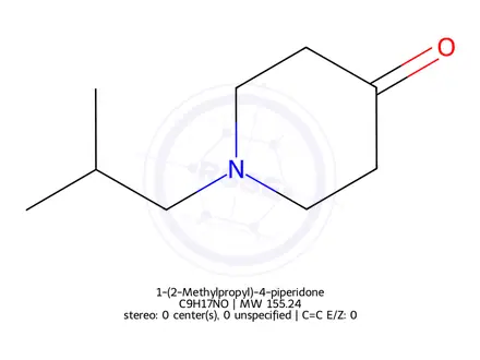 Chemical structure of 1-(2-Methylpropyl)-4-piperidone