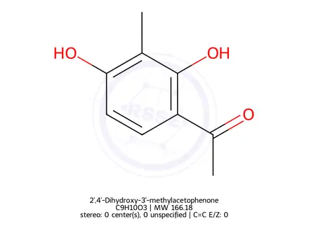 Chemical structure of 2',4'-Dihydroxy-3'-methylacetophenone