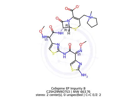 Chemical structure of Cefepime EP Impurity B