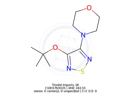 Chemical structure of Timolol Impurity 18