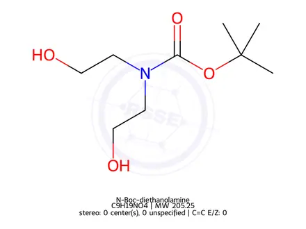 Chemical structure of N-Boc-diethanolamine