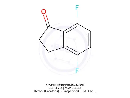 Chemical structure of 4,7-DIFLUOROINDAN-1-ONE