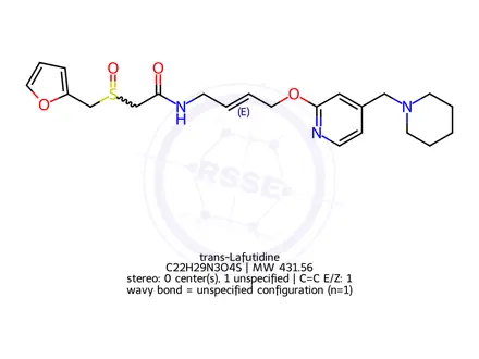 Chemical structure of trans-Lafutidine