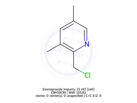 Chemical structure of Esomeprazole Impurity 21 HCl
