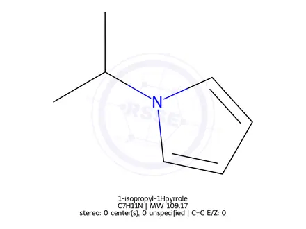 Chemical structure of 1-isopropyl-1Hpyrrole