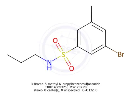 Chemical structure of 3-Bromo-5-methyl-N-propylbenzenesulfonamide