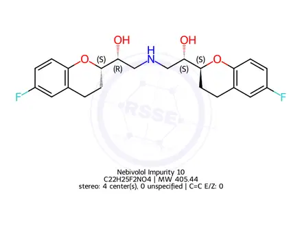 Chemical structure of Nebivolol Impurity 10