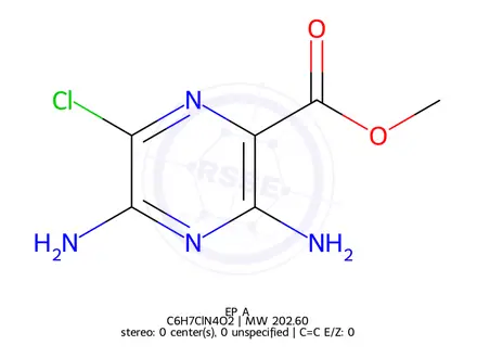 Chemical structure of Amiloride EP Impurity A