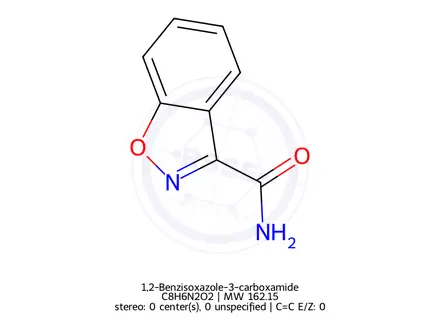 Chemical structure of 1,2-Benzisoxazole-3-carboxamide
