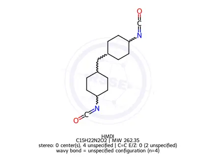Chemical structure of HMDI