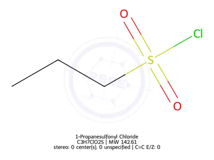 Chemical structure of 1-Propanesulfonyl Chloride