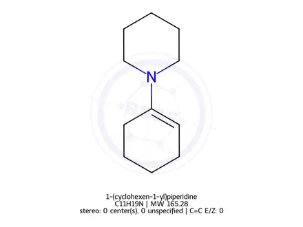 Chemical structure of 1-(cyclohexen-1-yl)piperidine