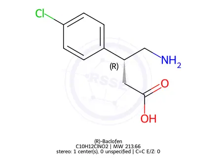 Chemical structure of (R)-Baclofen (hydrochloride)
