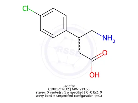 Chemical structure of Baclofen