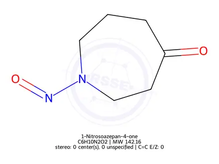 Chemical structure of 1-nitrosoazepan-4-one